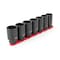 Tekton 1/2 Inch Drive Deep 6-Point Axle Nut Impact Socket Set with Rail, 7-Piece (29-38 mm) SID92101 - alternate 1